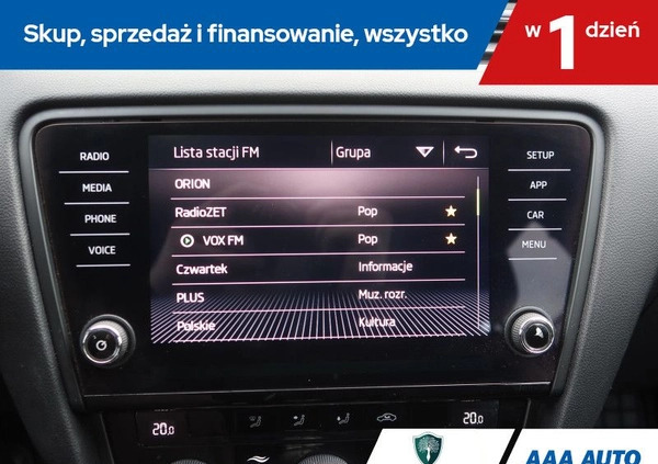 Skoda Octavia cena 49000 przebieg: 137178, rok produkcji 2018 z Głowno małe 172